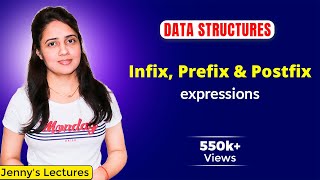 34 Infix Prefix and Postfix expressions  Data Structures Tutorials [upl. by Niuqaoj]