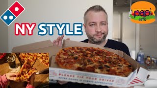 Dominos New York Style Pizza Review [upl. by Assetak]