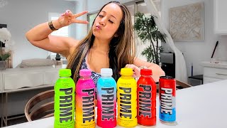 PRIME HYDRATION DRINK REVIEW  Trying Prime Flavors  Ranking Them [upl. by Kenelm952]