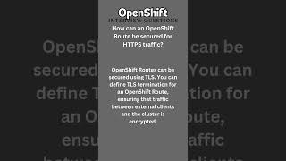 20 OpenShift Interview Quiz kubernetes Openshift [upl. by Clercq]