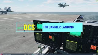 DCS WORLD F18 CARRIER LANDING LSO VIEW [upl. by Carmencita]