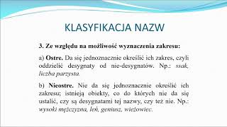 Nazwy  wykład dla studentów pedagogiki [upl. by Leund640]