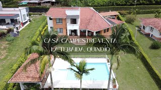 Casa Campestre en venta Sector Club Campestre Armenia Quindio 385000 USD  63018V [upl. by Pavlov]