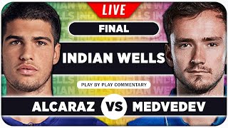 ALCARAZ vs MEDVEDEV • ATP Indian Wells 2024 Final • LIVE Tennis PlaybyPlay Stream [upl. by Harbert]