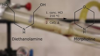 Morpholine Preparation from Diethanolamine [upl. by Garap]