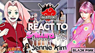 🐼🐻‍❄️🐨🐻TEAM AKATSUKI  REACT TO SAKURA AS JENNIE KIM OF BLACKPINK  ANIMAZING 🐻🐨🐻‍❄️🐼 [upl. by Maro]