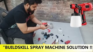 Buildskill paint spray repair  proper cleaning How to repair buildskill spray machine [upl. by Ahsem]