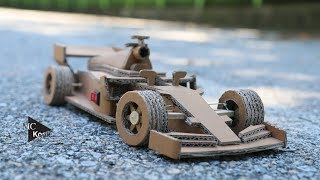 How to make Amazing F1 Racing CarFerrari  Cardboard DIY [upl. by Raney]