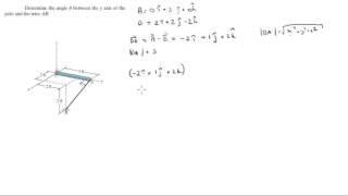 Find the angle between AB and the y axis [upl. by Cherlyn282]