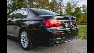 2014 BMW 750Li Cold Start and Interior [upl. by Ardnohsed]