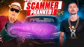 PRANKS DESTROY SCAMMERS LUXURY CAR GLITTER PAYBACK [upl. by Aleusnoc]