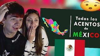 🇨🇱 REACCIÓN a TODOS los ACENTOS de MÉXICO 🇲🇽 QUEDAMOS SORPRENDIDOS [upl. by Amikay]