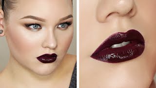 Vampy Dark Lips ∆ Fall Makeup Look [upl. by Chemaram]