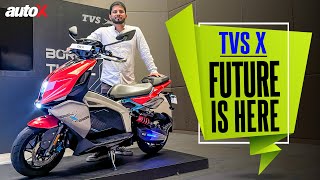 TVS X review  Is the electric scooter worth the price  First Ride  Autocar India [upl. by Tihw]