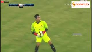 Haziq Nadzli vs Korea Selatan AFC U23 2018 [upl. by Nie]