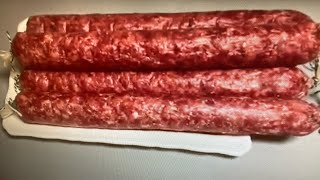 Amazing homemade HALAL Sausage beef Cervelat  Salami 100 meat [upl. by Hardi]