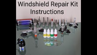 Windshield Repair Kit Instructions [upl. by Eicarg315]