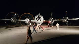 B29 Superfortress quotFIFIquot  Night Run Engine Start Up [upl. by Anoval781]