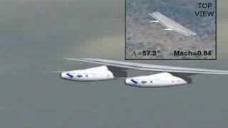 DARPA Oblique Flying Wing [upl. by Atnuahsal]