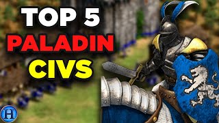 Top 5 Best Paladin Civilizations in AoE2 [upl. by Chow]