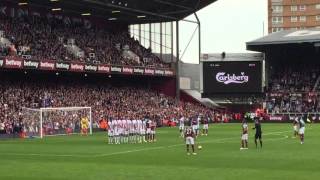 Payet Free Kick v Crystal Palace [upl. by Thorlie851]