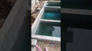 Septic tank and Soak Pit at Construction Stage [upl. by Ahsikit]