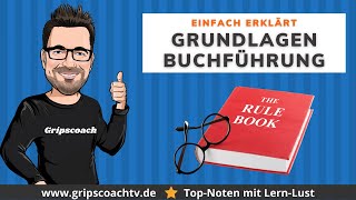 GRUNDLAGEN BÜCHFÜHRUNG TEIL 1 ✅ Prüfungswissen einfach erklärt ⭐ GripsCoachTV [upl. by Yentruoc254]