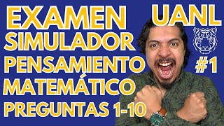 Examen Simulador UANL  Pensamiento Matemático y Analítico  Preguntas 110 [upl. by Ainafets]