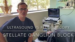 Ultrasound versus Fluoroscopy for Stellate Ganglion Block SGB James Lynch MD [upl. by Enerahs]