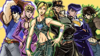 All JoJo Endings Parts 16 Synced with Roundabout [upl. by Vas]