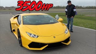 3500HP Lamborghini Mind Blowing ACCELERATION to 229MPH [upl. by Marra]