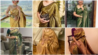 Kanjivaram saree collection 2024  Kanjivaram silk saree saree sareelove [upl. by Eerased]