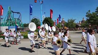 Huron Valley Middle School Summer Band Performing at Cedar Point 2022 [upl. by Esor107]