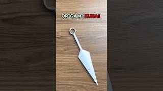 ORIGAMI KUNAI  NARUTO KUNAI PAPER KNIFE NINJA TUTORIAL [upl. by Tnomel375]