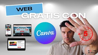 Cómo hacer una página web en Canva gratis [upl. by Adi971]