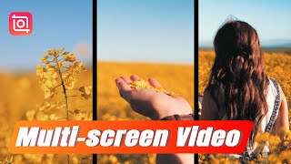 Create Multiscreen Video or 3 Layers Video Video Collage InShot Tutorial [upl. by Santoro]