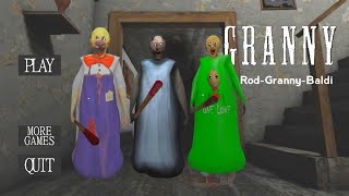 Rod And Baldi Granny Inside On Granny House 😱  Granny New Mod With Rod Granny [upl. by Nirra]