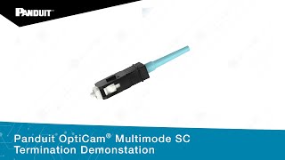 Panduit OptiCam® Multimode SC Termination Demonstation [upl. by Akcire889]