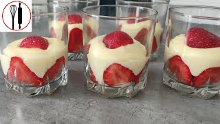 Verrines Gourmandes à la Crème Pâtissière Vanillée et Fraises Fraîches [upl. by Landahl]