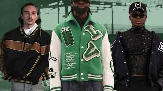 LOUIS VUITTON FW21 GREEN LEATHER VARSITY JACKET EXPERIENCE [upl. by Aleuname]