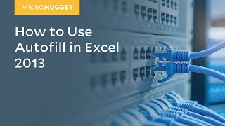 MicroNugget How to Use Autofill in Excel 2013 [upl. by Mikiso]