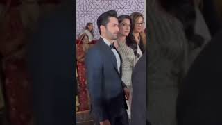 Aiza khanamp Danish taimoor spotted in family function youtubeshorts love wedding cute couple [upl. by Ayidah]