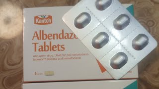 Albendazole Tablets dewormer for dogs and cats [upl. by Arahas947]