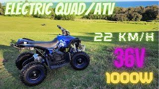 1000W 36V Electric ATVQuad Bike  Unboxing  Setup [upl. by Osmond]