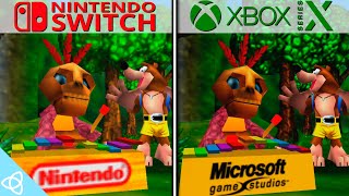 BanjoKazooie  Nintendo Switch vs Xbox Series X  Side by Side [upl. by Cristabel997]