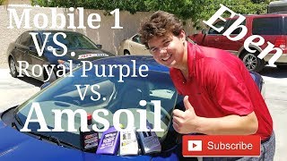 40 Mobil 1 Amsoil Royal Purple comparison [upl. by Abbe]