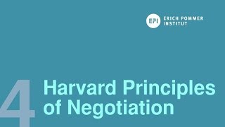 The Harvard Principles of Negotiation [upl. by Ogdan]