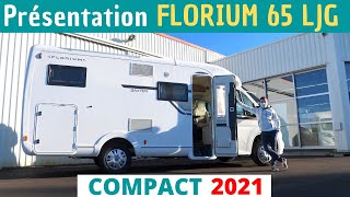 Modèle COMPACT  Présentation du FLORIUM 65 LJG quotModèle 2021quot Instant CampingCar [upl. by Enyalb687]