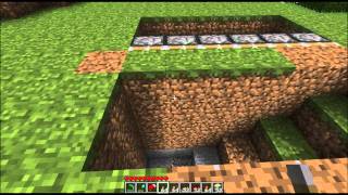 Minecraft Tutorial  How to Build a Sliding Underground Base [upl. by Kcerred520]