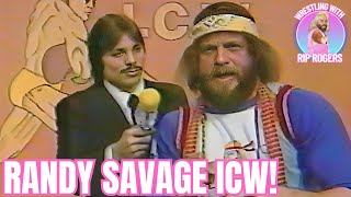 Randy Savage and Ronnie Garvin promos in ICW wrestling [upl. by Aneel]